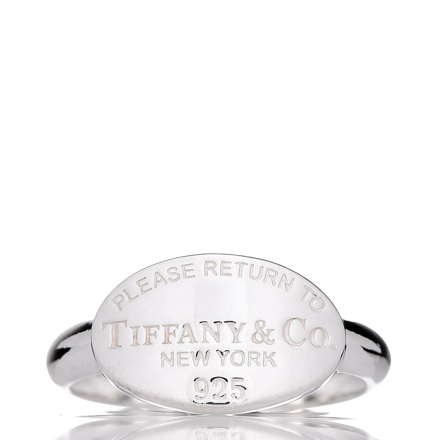 Sterling Silver Return to Oval Ring 54 7