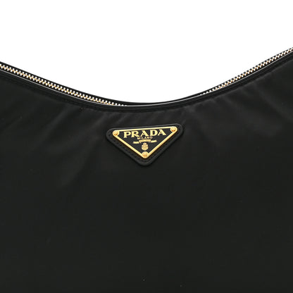 Prada Re-Nylon Vitello Large Aimee Shoulder Bag Black 8 of 10
