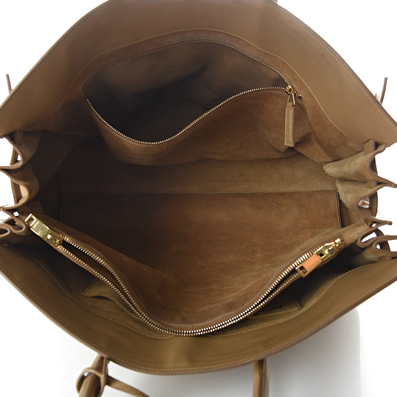 Saint Laurent Calfskin Large Sac de Jour Carryall Tan 5 of 24