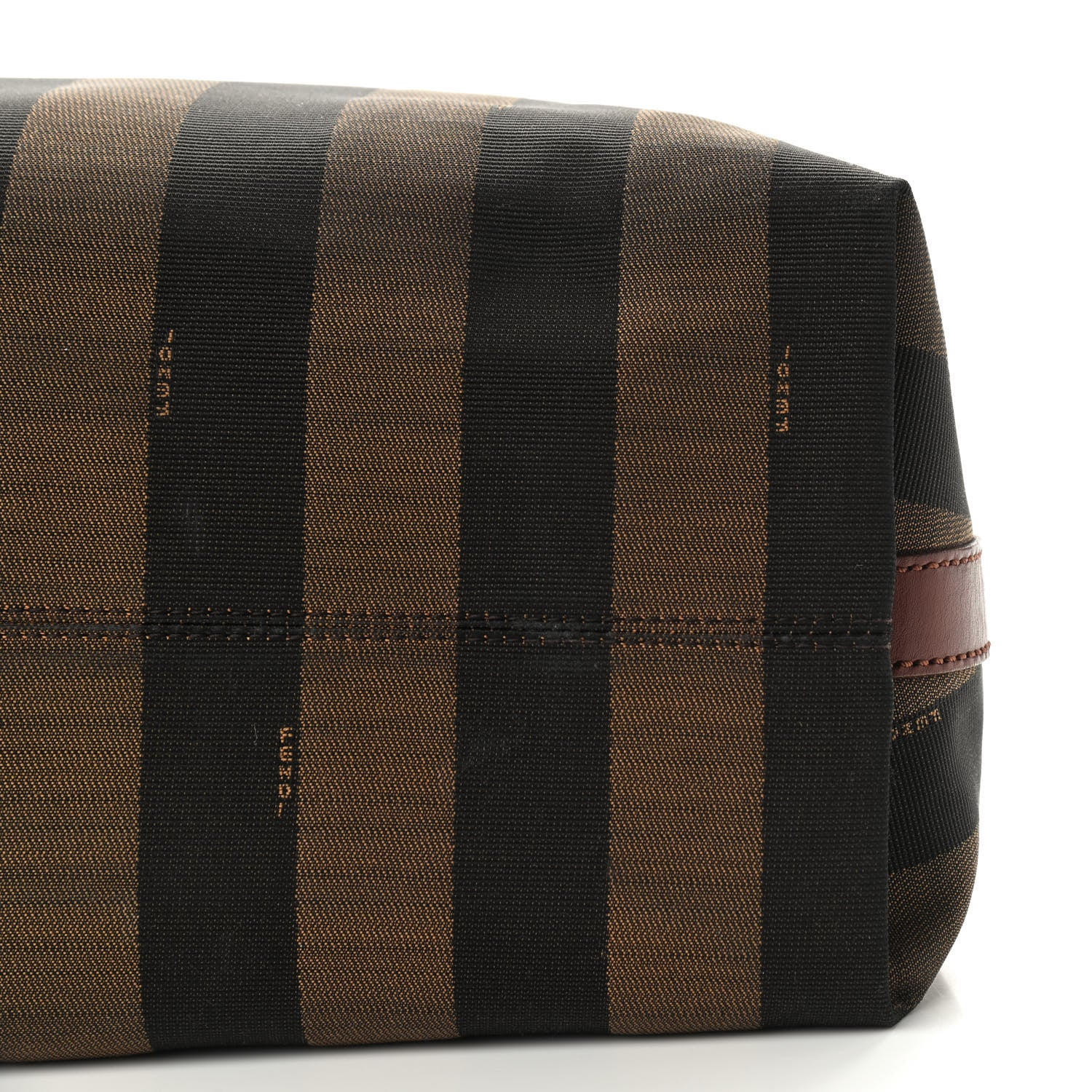 Fendi Pequin Cuoio Vegetale Large Hobo Tobacco Black Cuoio 12 of 12