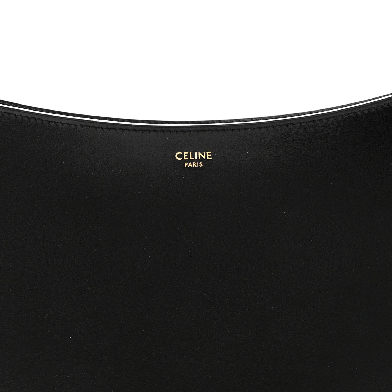 Celine Shiny Calfskin Medium Croque Bag Black 7 of 9