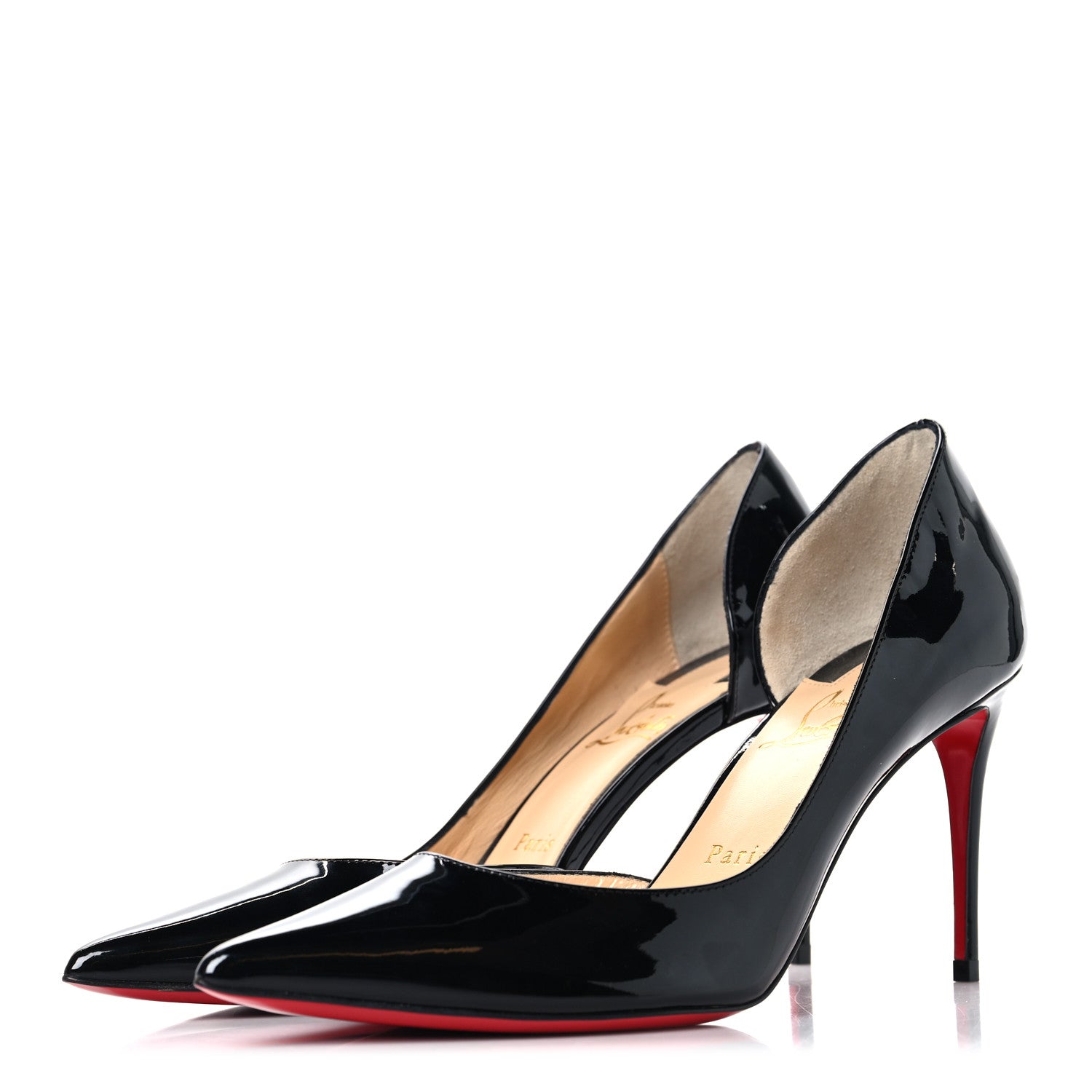 Christian Louboutin Patent Iriza 100 Pumps 38.5 Black 4 of 8