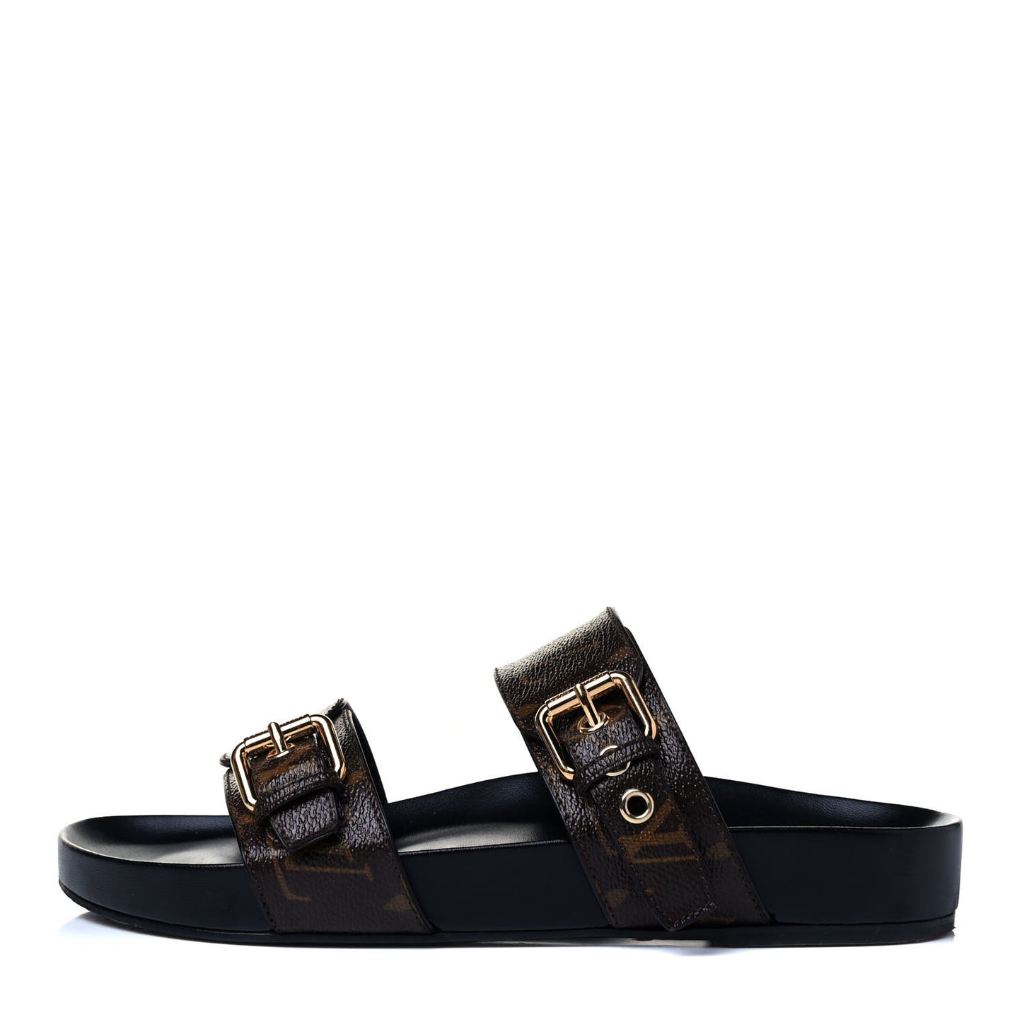 Monogram Bom Dia Mule Sandals 38 Black