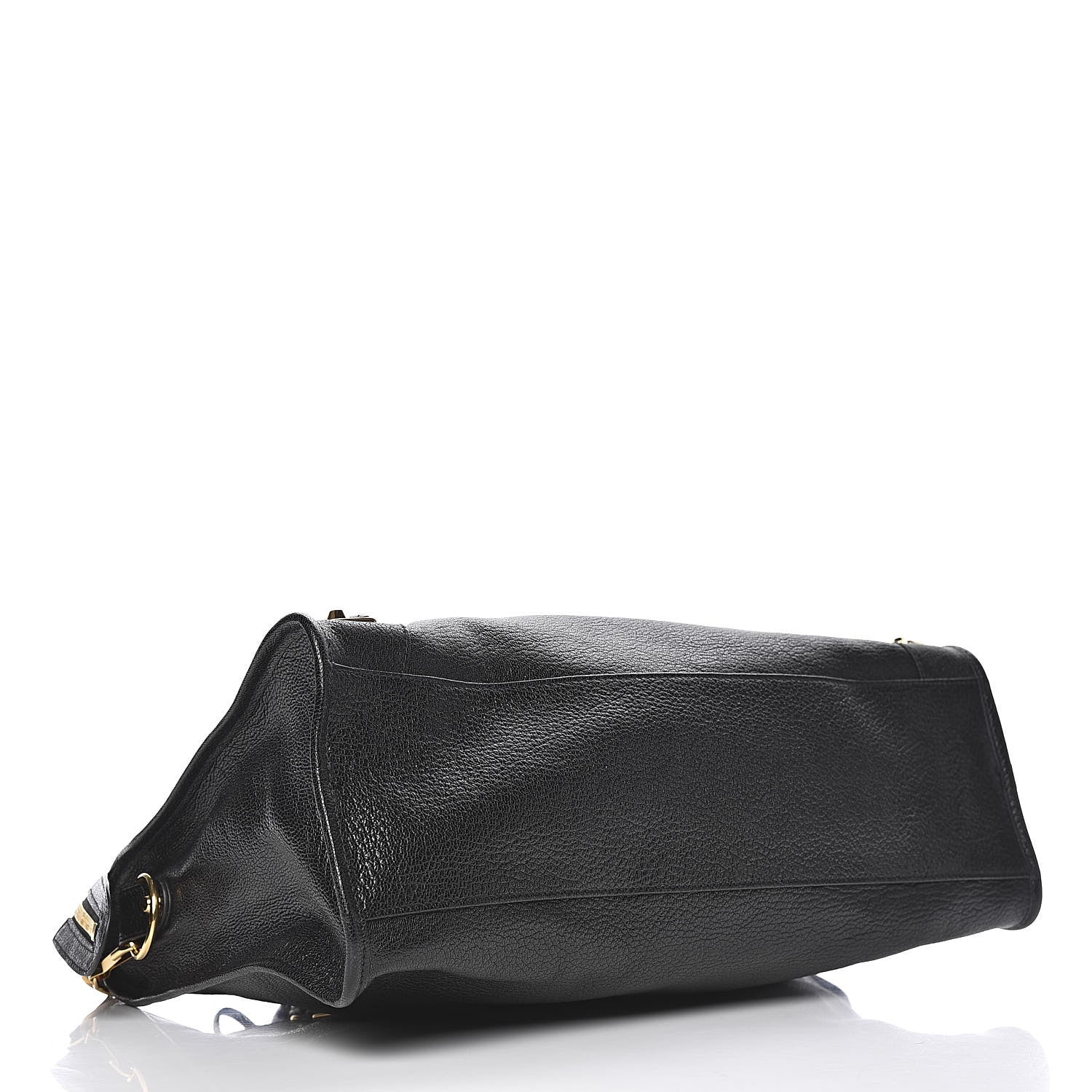 Balenciaga Chevre Gold Metallic Edge Hardware City Black 4 of 10