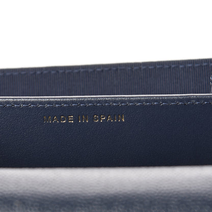 Chanel Caviar Quilted Flap Card Holder Wallet Navy 7 of 11