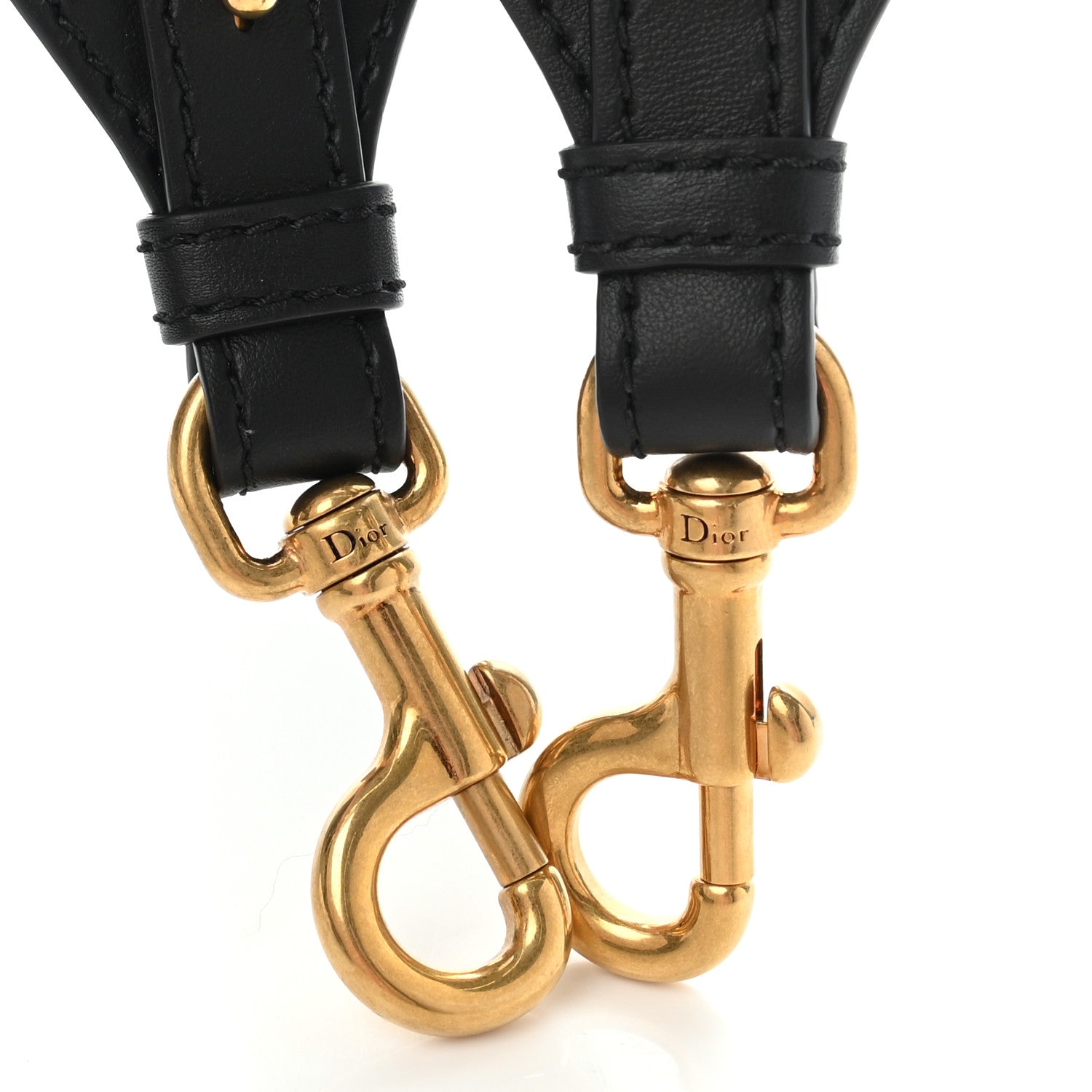 Christian Dior Canvas Embroidered Shoulder Strap Black 8 of 11