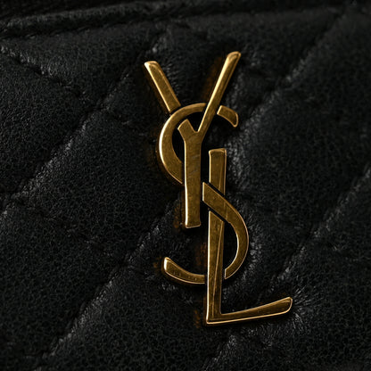 Saint Laurent Lambskin Quilted Micro Gaby Vanity Case Black 12 of 13