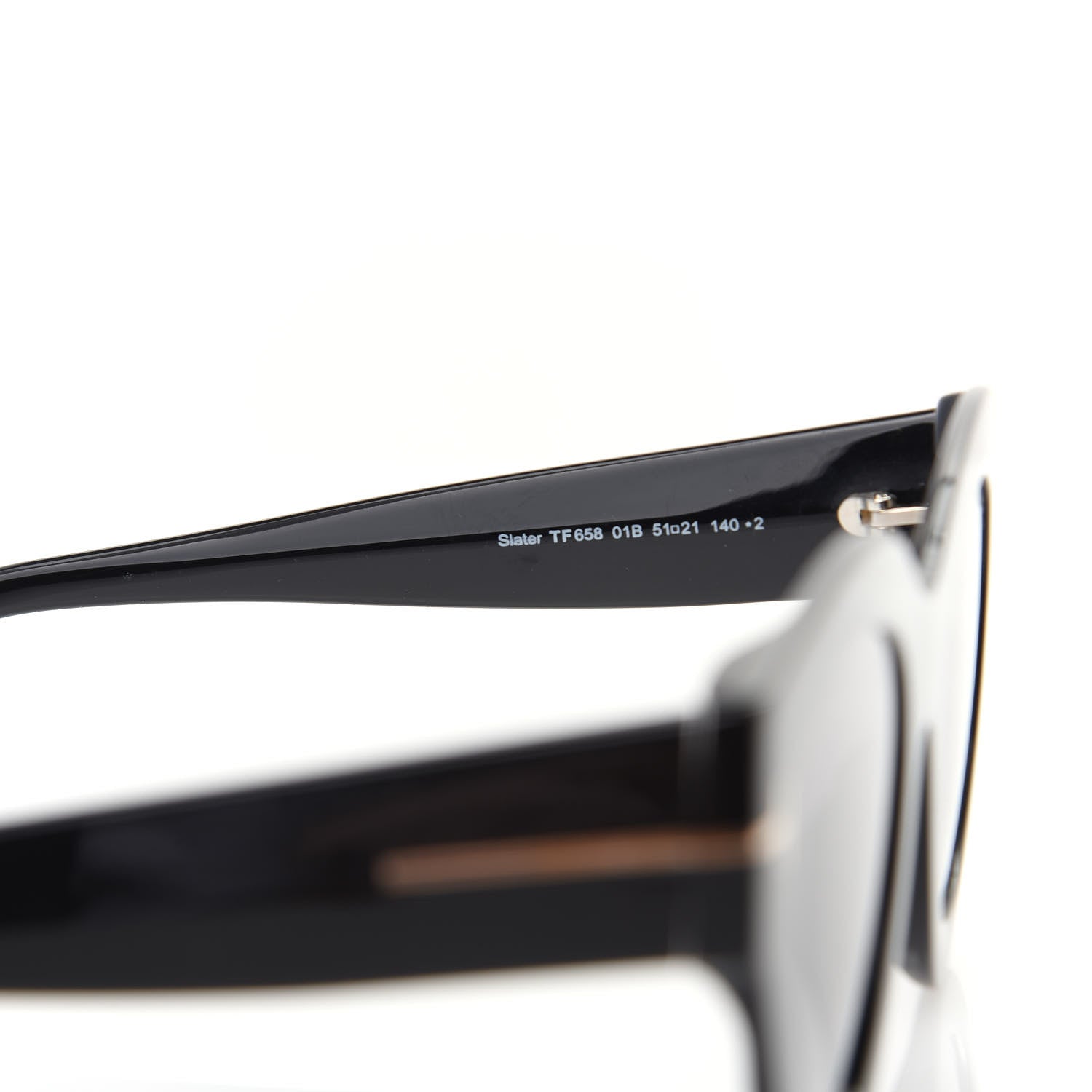 Tom Ford Slater Cat Eye Sunglasses TF658 Black 6 of 8