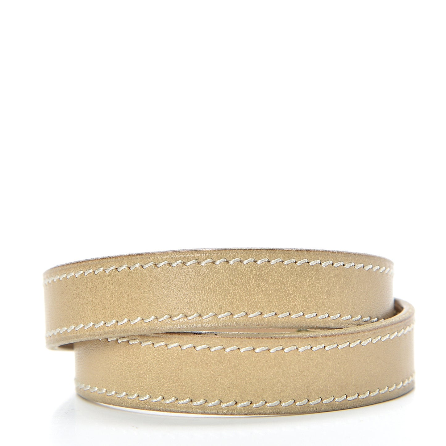Tadelakt Kelly Double Tour Bracelet S Argile