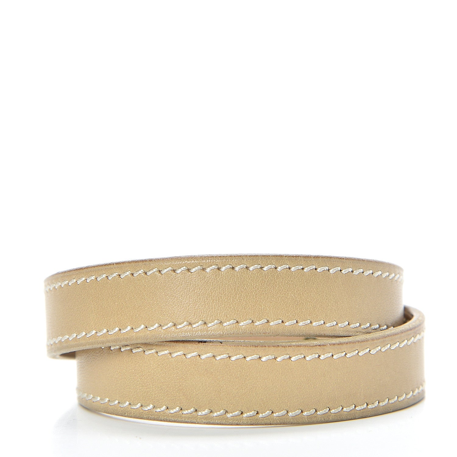 Hermes Tadelakt Kelly Double Tour Bracelet S Argile 2 of 8