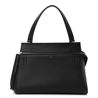 Celine Supple Calfskin Medium Edge Shoulder Bag Black 1 of 11