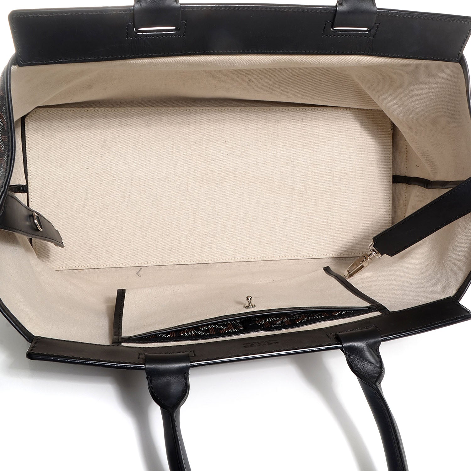 Goyard Goyardine Bellechasse GM Tote Black 5 of 8