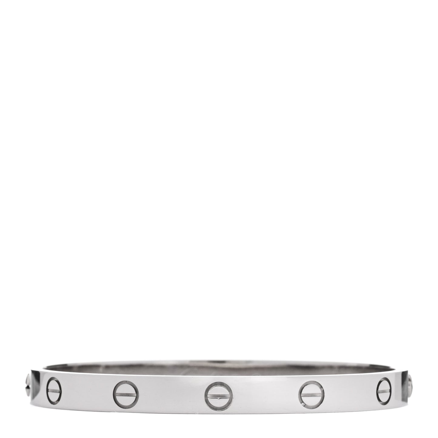 18K White Gold LOVE Bracelet 17