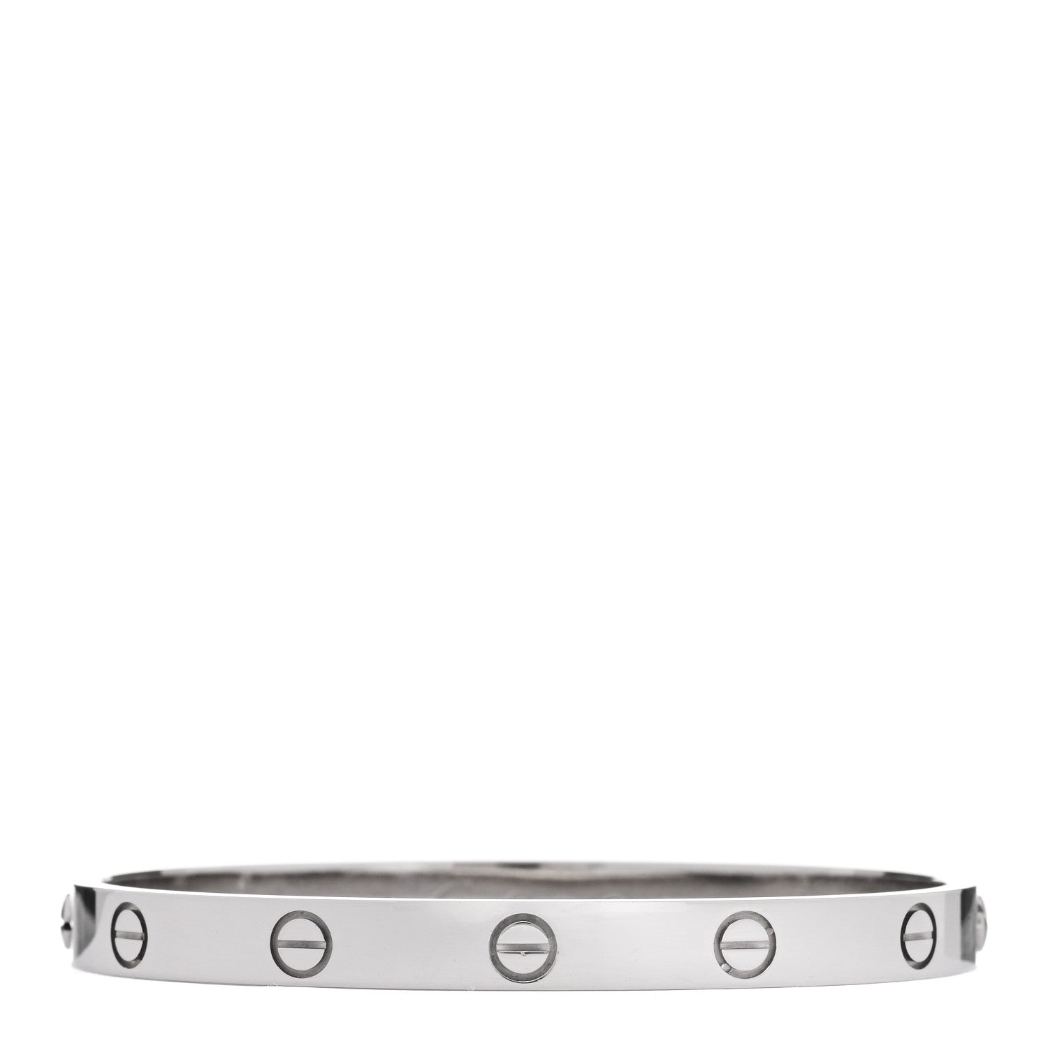 Cartier 18K White Gold LOVE Bracelet 17 1 of 7