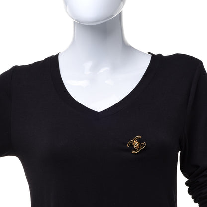 Chanel Metal CC Turn Lock Brooch Gold 2 of 4