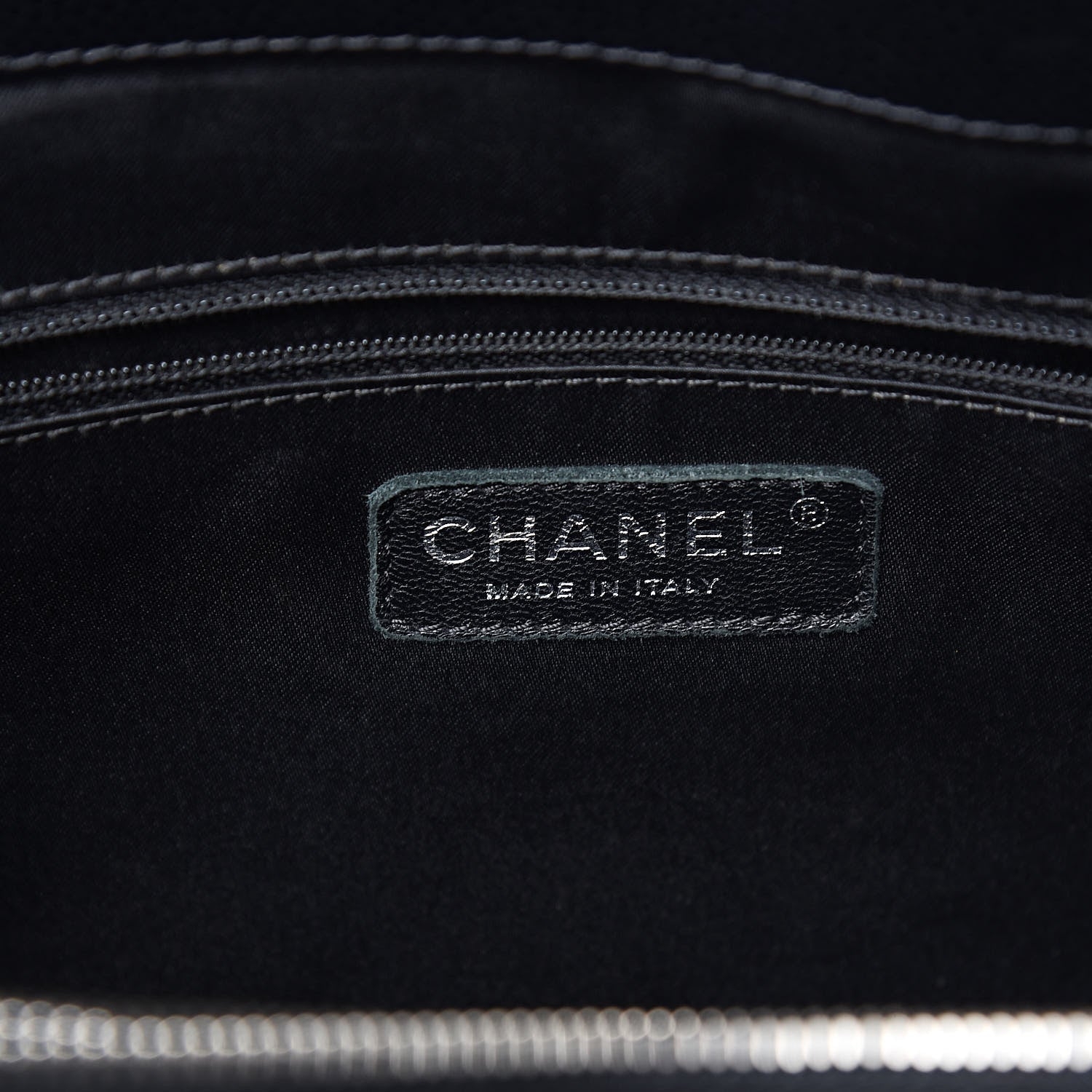 Chanel Caviar Quilted XL Grand Shopping Tote GST Black 6 of 10