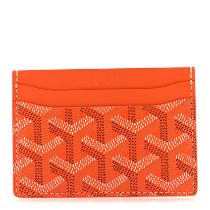 Goyard Goyardine Saint Sulpice Card Holder Orange 1 of 8