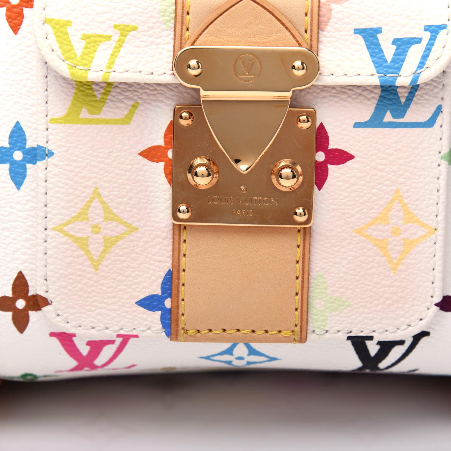 Louis Vuitton Monogram Multicolor Keepall 45 White 8 of 8