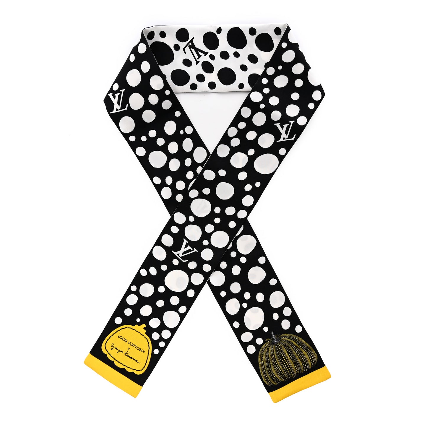 LV x YK Infinity Dots Bandeau Black Yellow White
