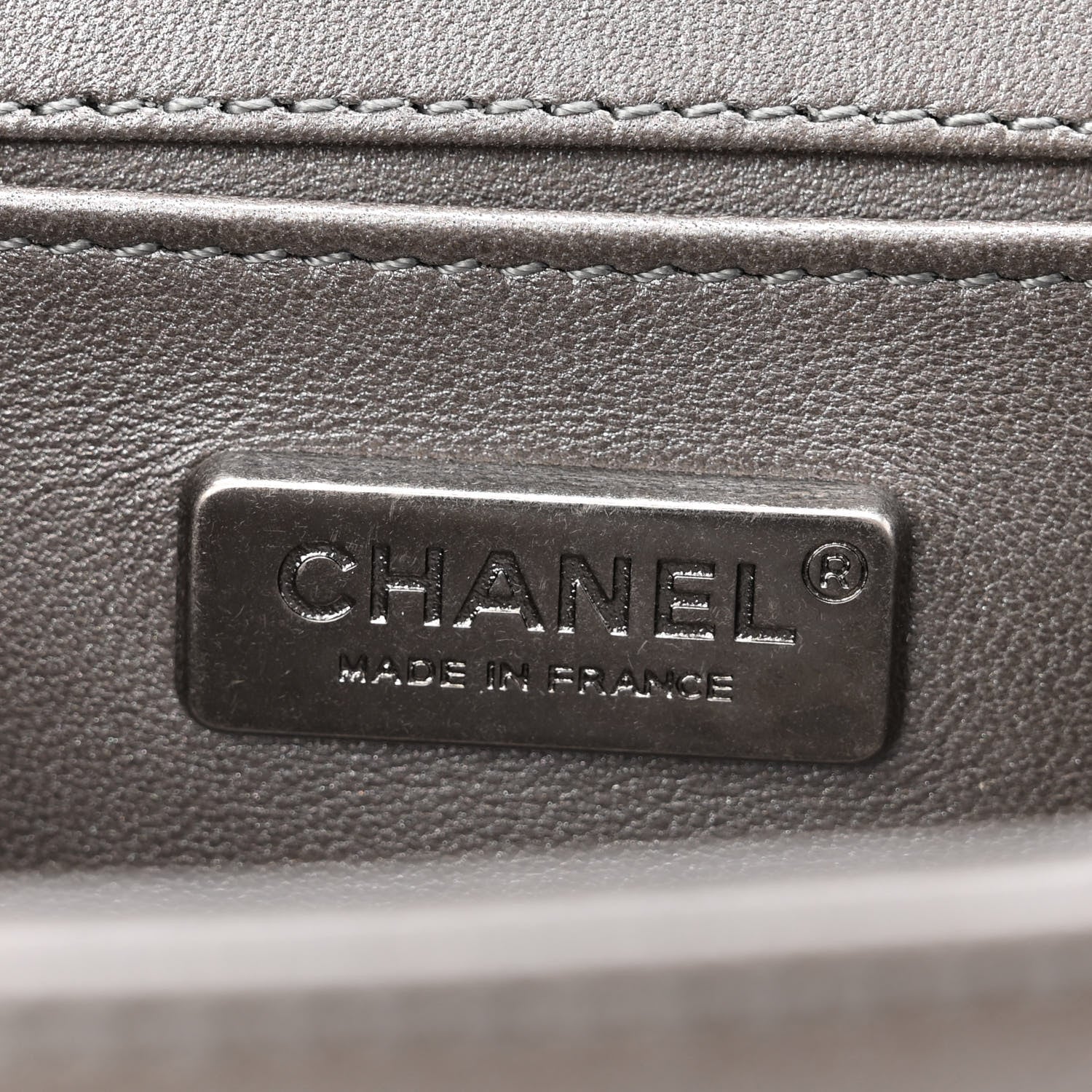 Chanel Galuchat Stingray Small Boy Flap Silver 6 of 10