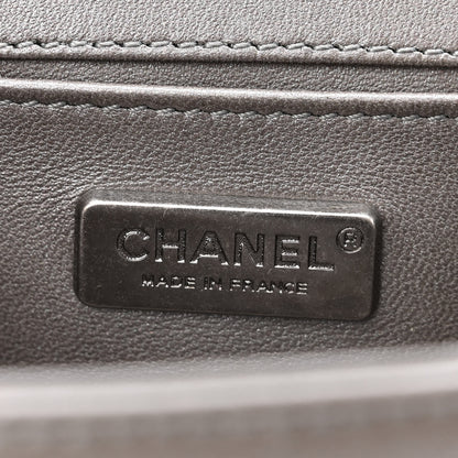 Chanel Galuchat Stingray Small Boy Flap Silver 6 of 10