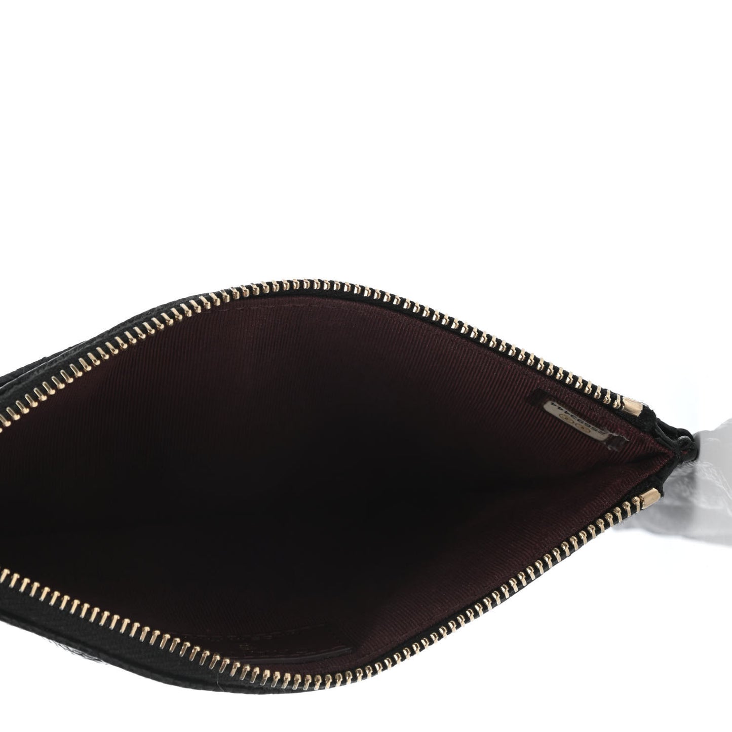 Caviar Quilted Classic Zip Pouch Black