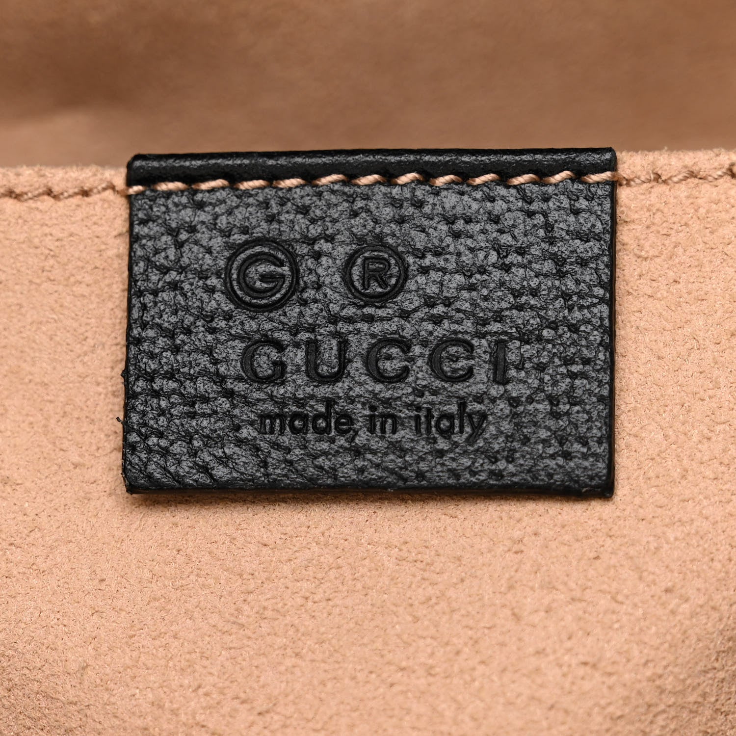 Gucci Glazed Textured Calfskin Web Small Ophidia Bucket Bag Black 6 of 10