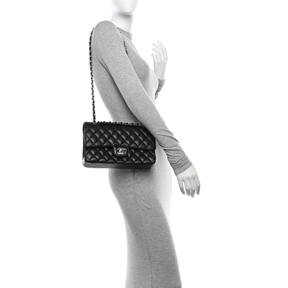 Chanel Caviar Quilted Medium Double Flap Black 2 of 11