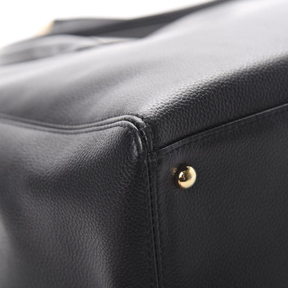 Chanel Calfskin Cerf Executive Shopper Tote Black 10 of 13