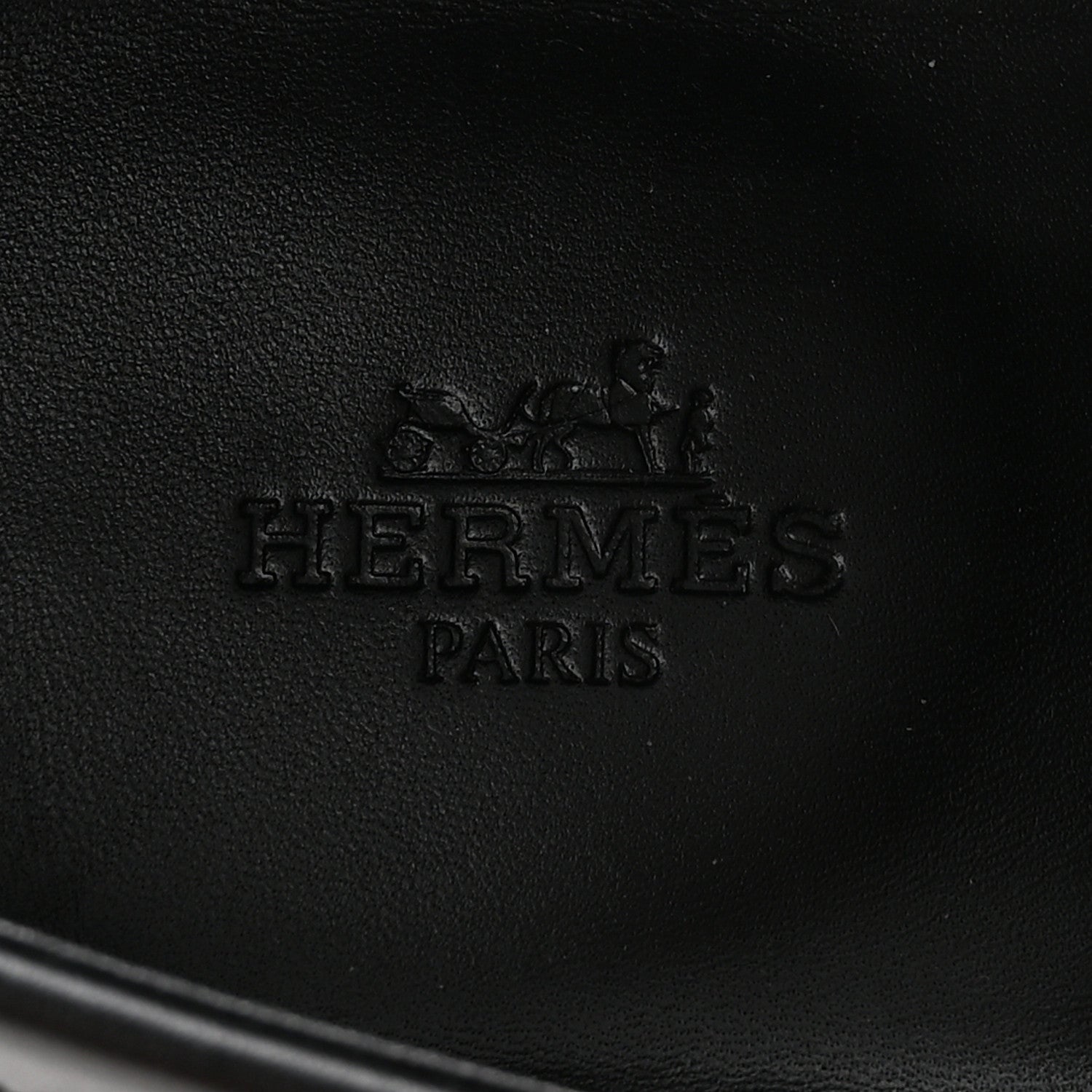 Hermes Epsom Womens Destin Loafer 37 Black 8 of 10