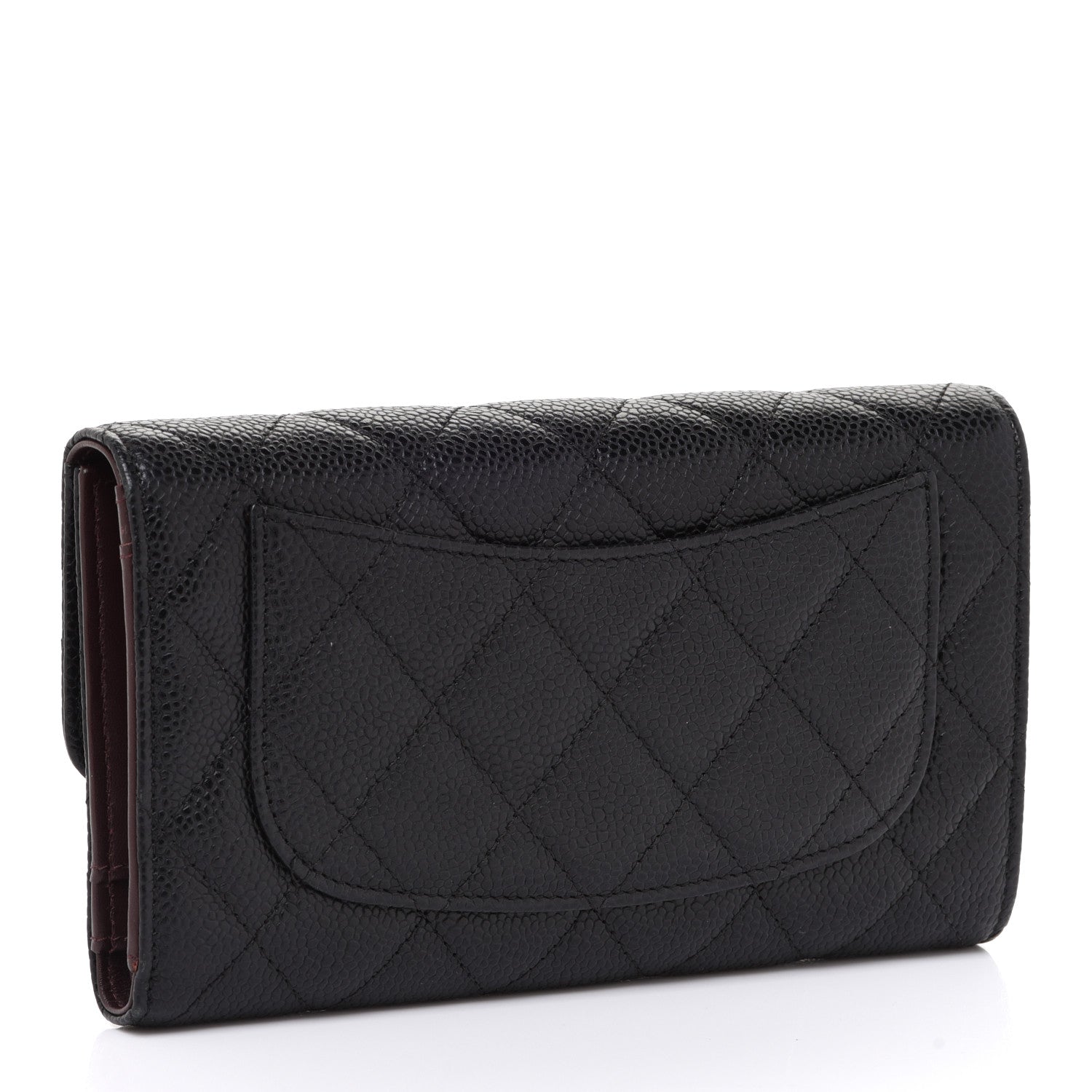 Chanel Caviar Quilted Large Flap Wallet Black 3 of 14