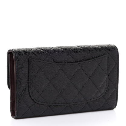Chanel Caviar Quilted Large Flap Wallet Black 3 of 14