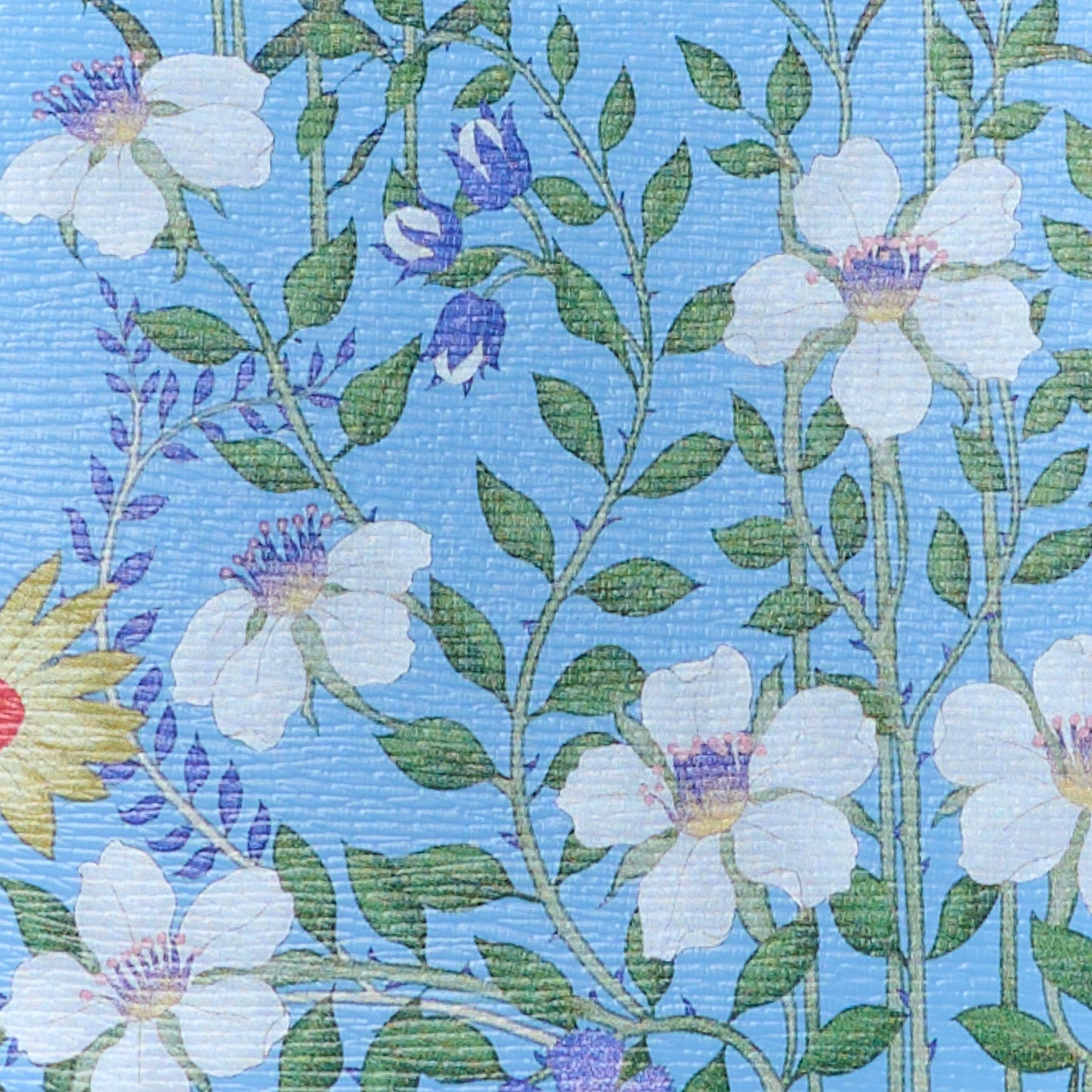 Gucci Calfskin Bamboo Web New Flora Small Nymphaea Top Handle Bag Azure 11 of 15