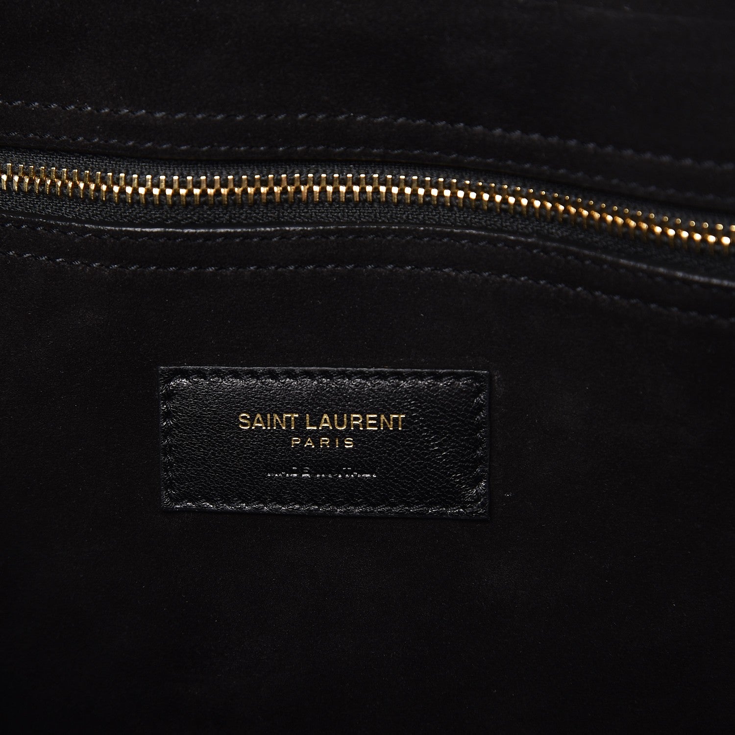 Saint Laurent Suede Studded Bucket Bag Black 6 of 11