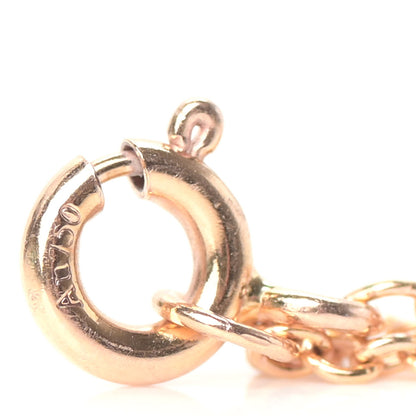 Tiffany 18K Rose Gold Diamond Mini T Smile Bracelet 5 of 6
