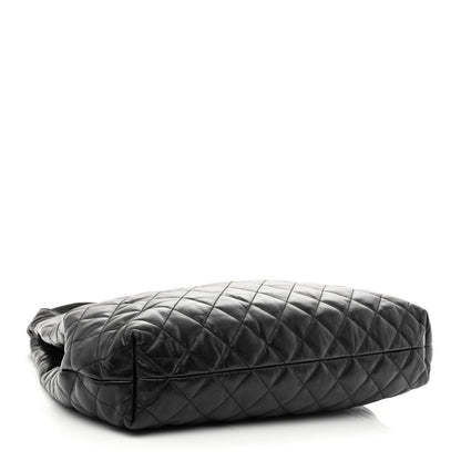 Saint Laurent Lambskin Quilted Maxi Icare Shopping Tote Black 5 of 12
