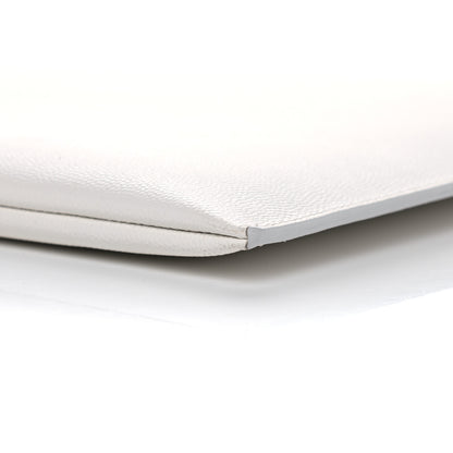 Saint Laurent Grain de Poudre Zipped Document Holder White 10 of 12