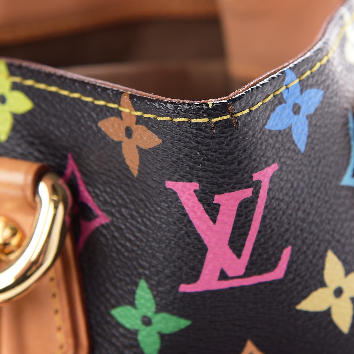 Monogram Multicolor Audra Black