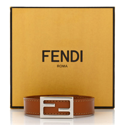 Fendi Calfskin FF Bracelet S Brown 6 of 6