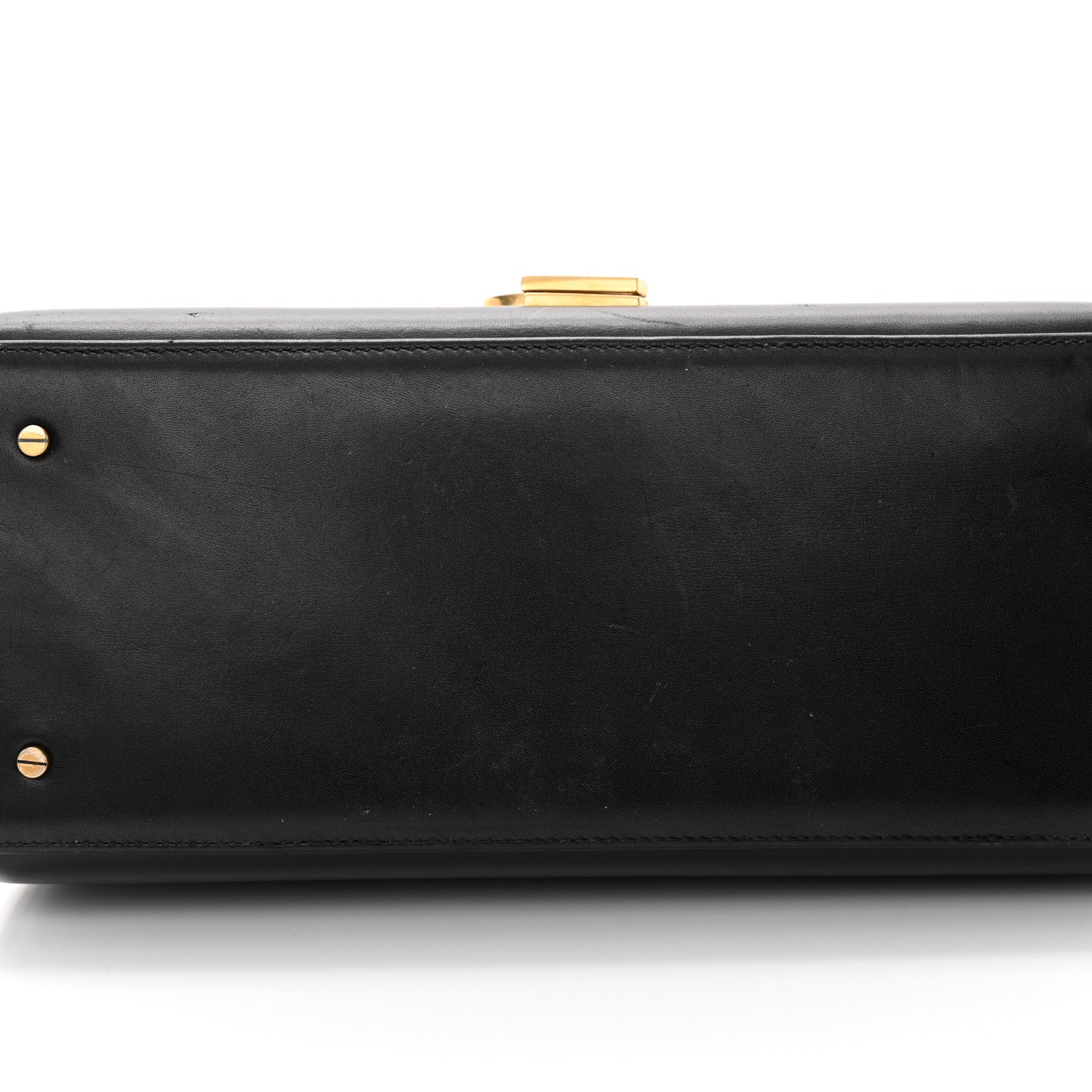 Saint Laurent Smooth Calfskin Medium Classic Monogram Cassandra Top Handle Black Rouge Legion 19 of 25