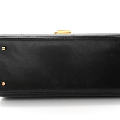 Saint Laurent Smooth Calfskin Medium Classic Monogram Cassandra Top Handle Black Rouge Legion 19 of 25