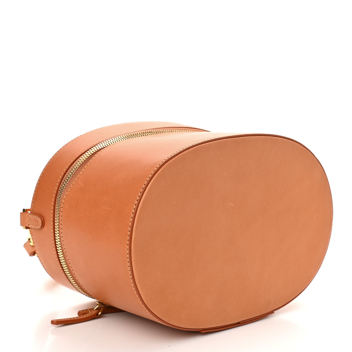 Calfskin Train Case Crossbody Cammello