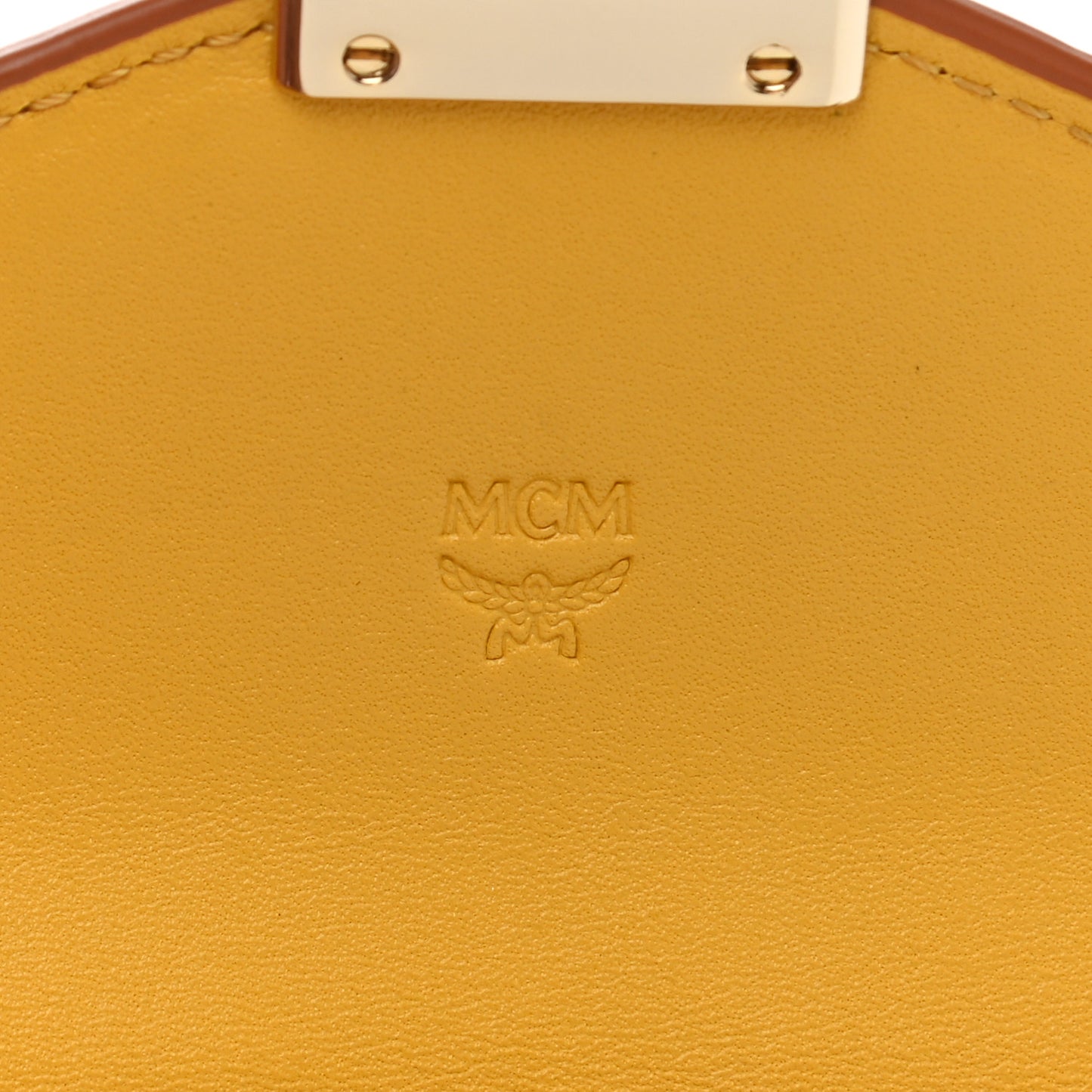 Calfskin Crocodile Embossed Flap Card Holder Golden Mango