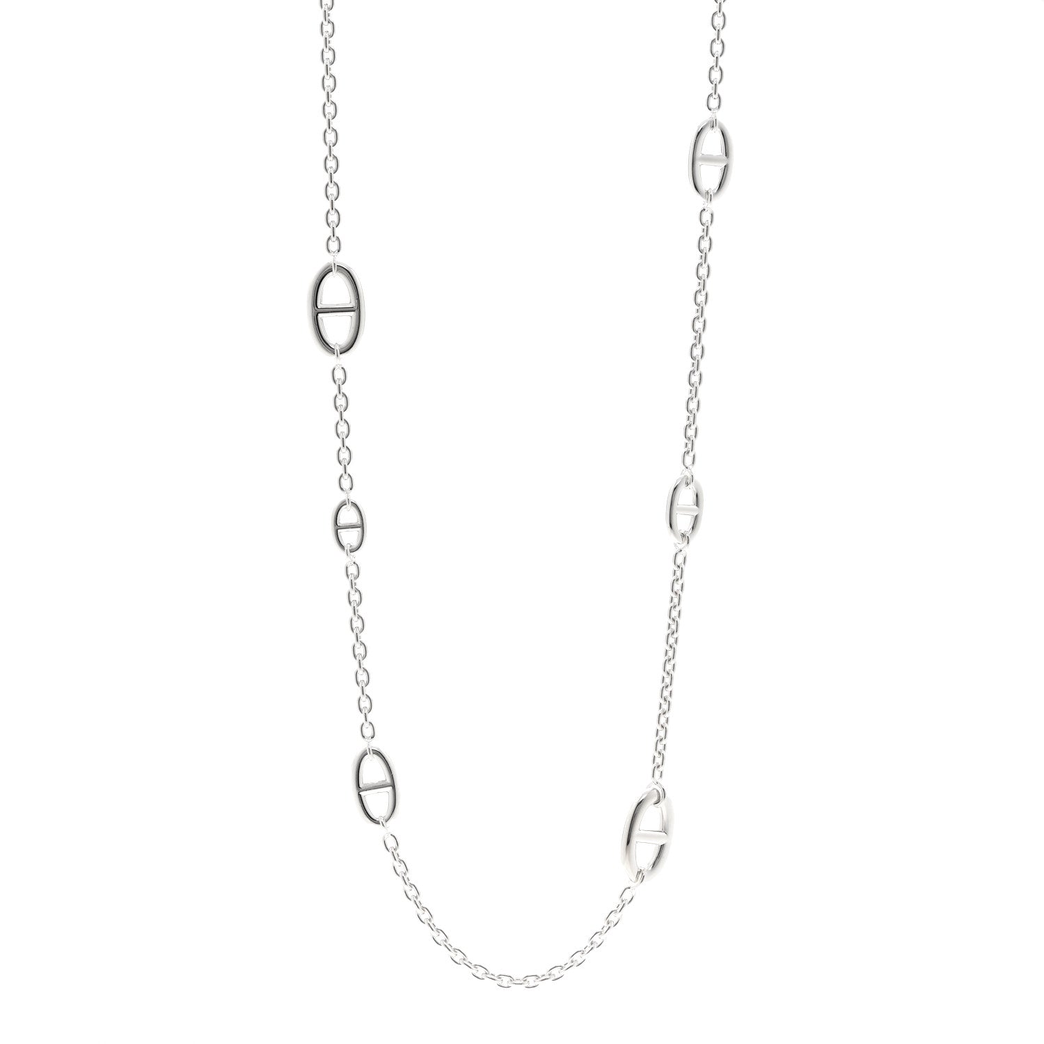 Hermes Sterling Silver Farandole Necklace 80 1 of 5
