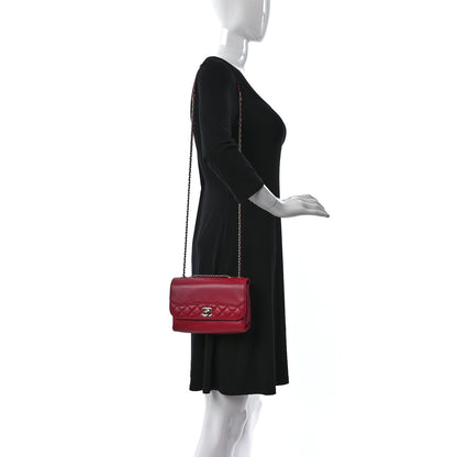 Chanel Calfskin Mini Tramezzo Flap Red 2 of 16