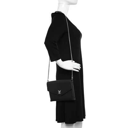 Louis Vuitton Soft Calfskin My Lockme Pochette Black 2 of 10