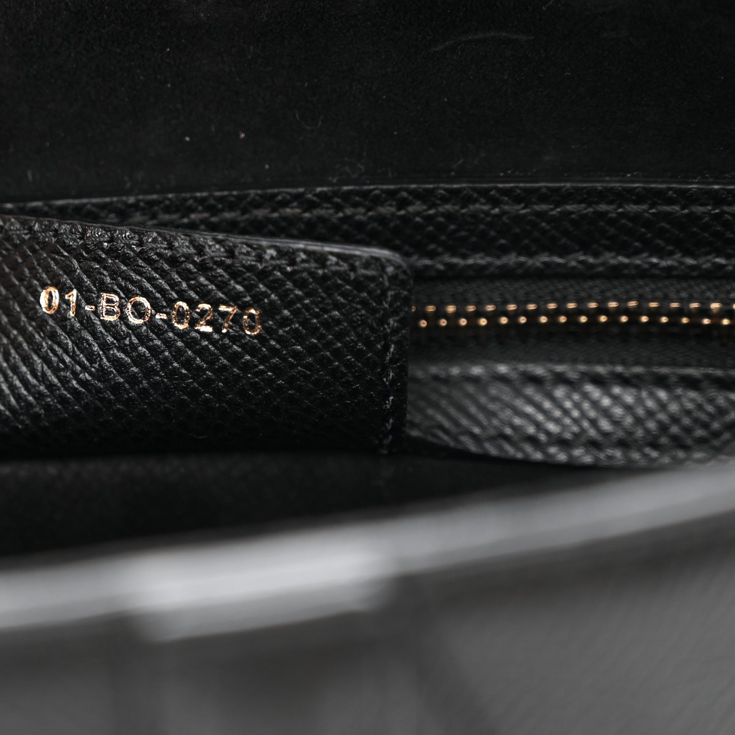 Grained Calfskin Saddle Bag Black