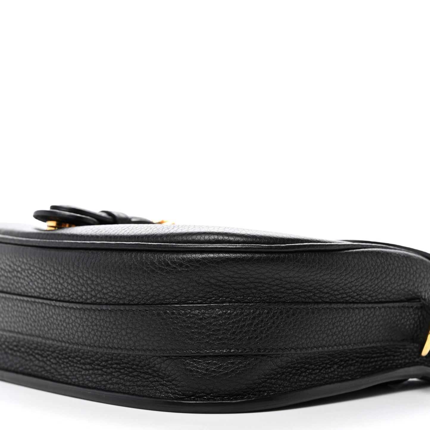 Grained Calfskin Medium Bobby Flap Black