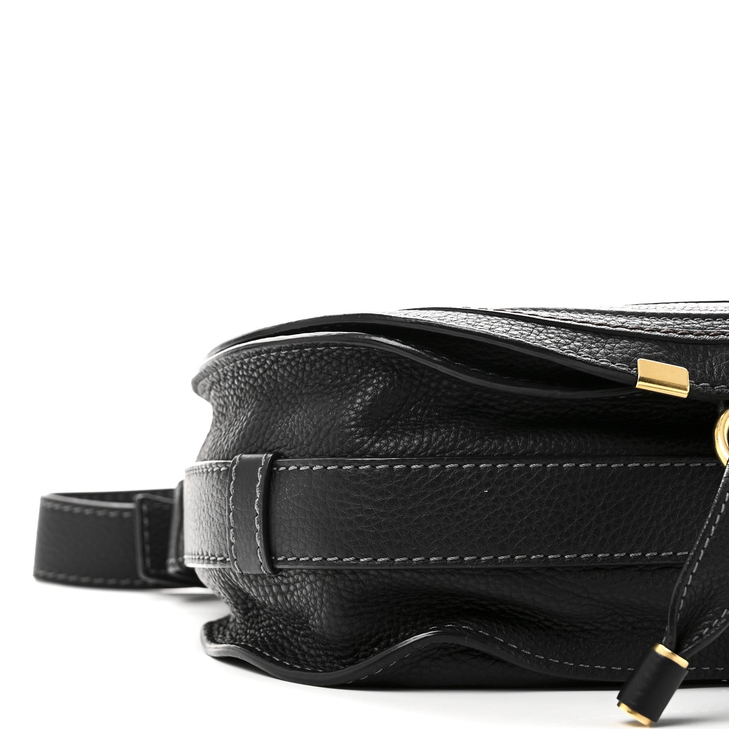 Chloe Calfskin Medium Marcie Round Crossbody Bag Black 8 of 9