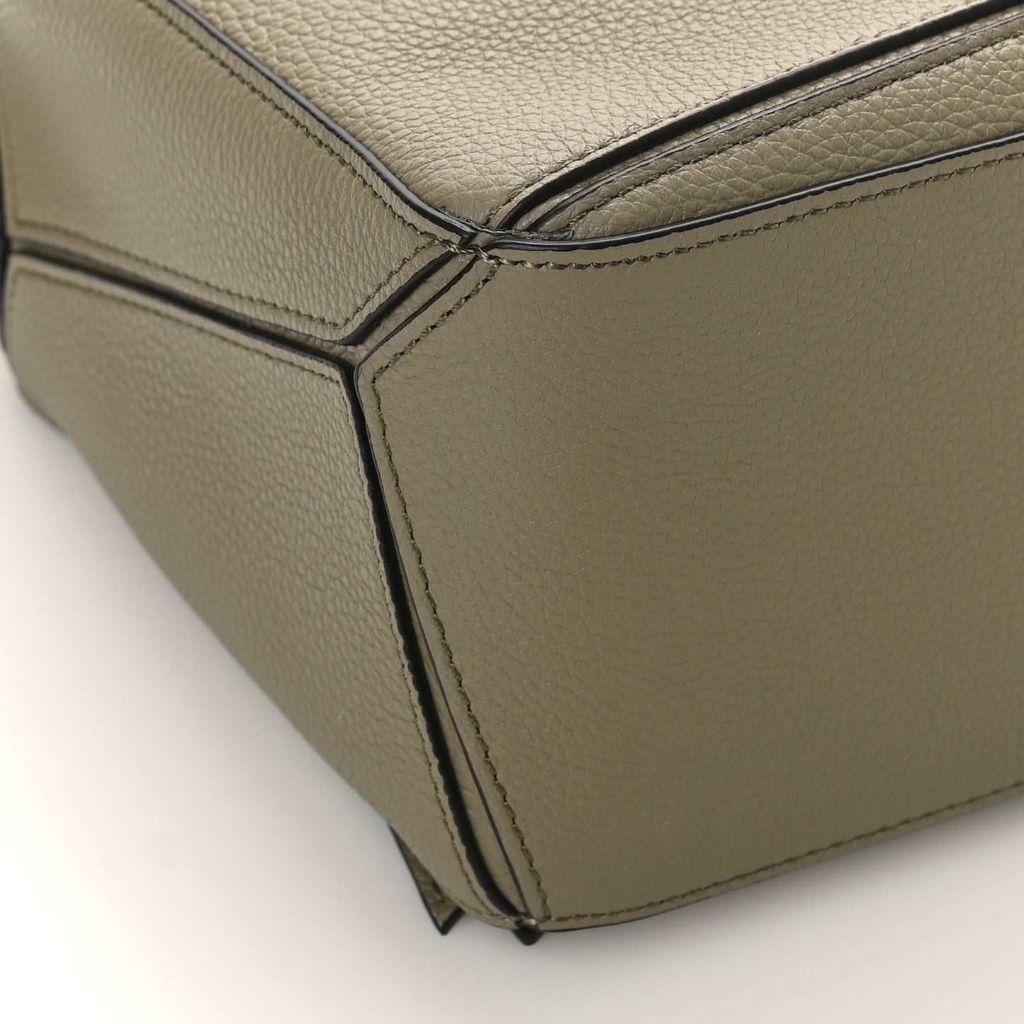 Calfskin Small Puzzle Bag Artichoke Green